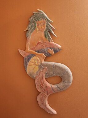 Vintage Mermaid Decorative Wall Sculpture